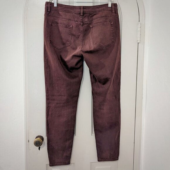 CLOSED Burgundy Handmade In Italy Mid Rise Soft Stretch Jeans, Sz. 30 - Picture 14 of 14